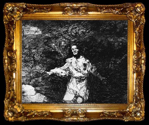 framed  Francisco de goya y Lucientes Mournful Foreboding of What is to Come, ta009-2